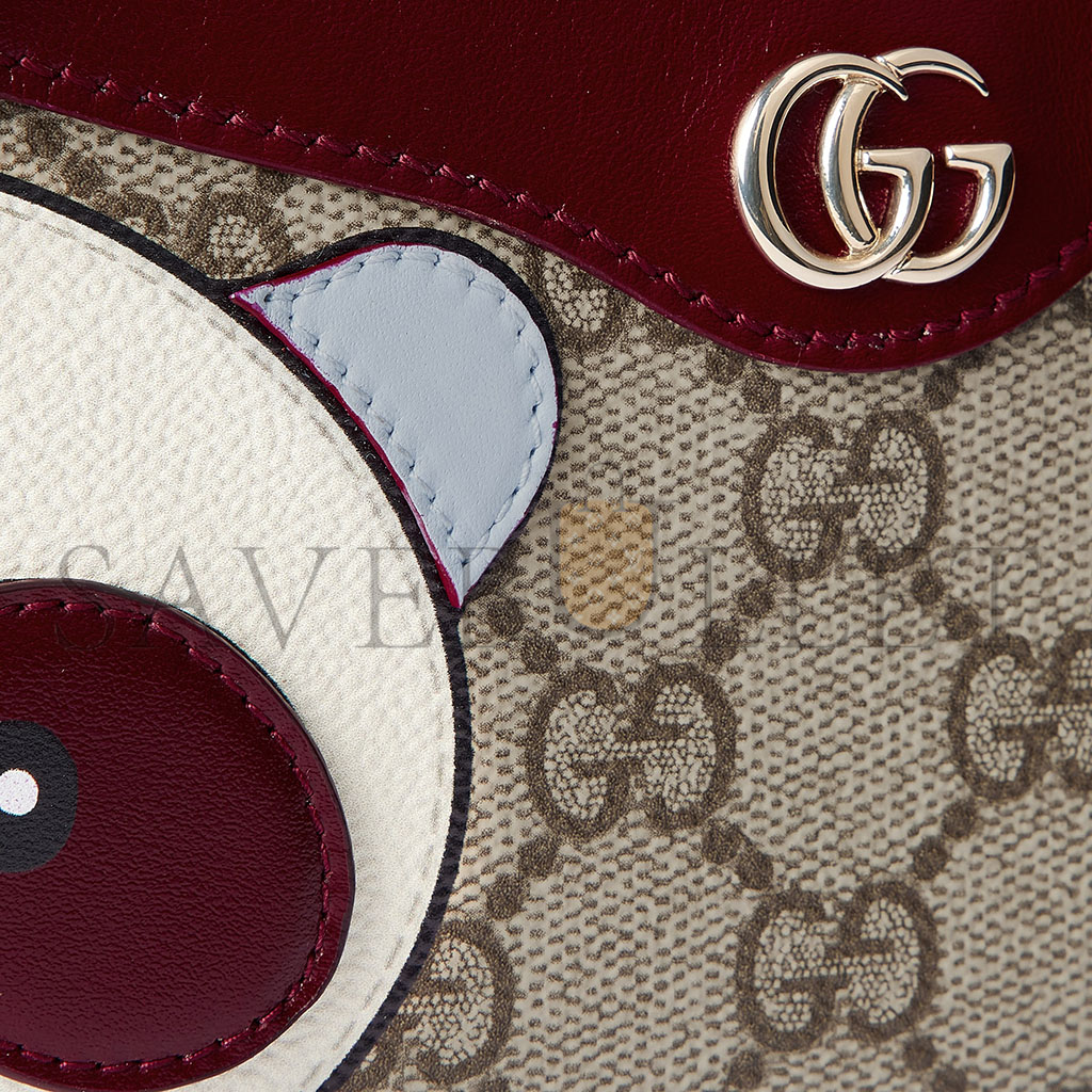 GUCCI GG MINI BAG WITH PANDA DETAIL 818763 (19*10*3.5cm)